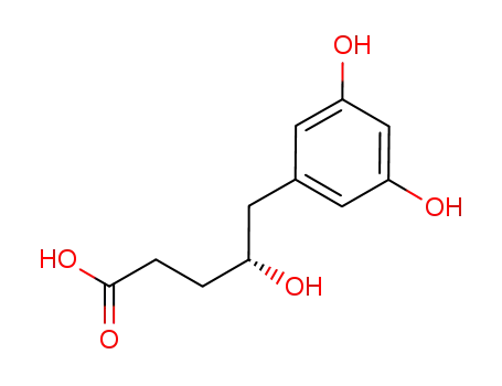 Molecular Structure of 1204316-08-4 (5-(3,5-dihydroxyphenyl)-4-hydroxyvaleric acid)