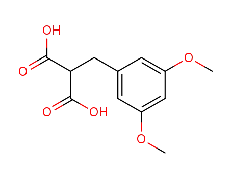 Molecular Structure of 730-01-8 (2-(3',5'-Dimethoxyphenyl)-ethane-1,1-dicarboxylic acid)