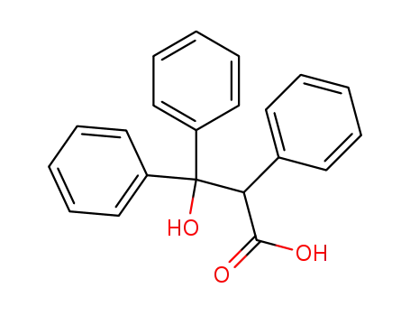 Molecular Structure of 4347-27-7 (3-hydroxy-2,3,3-triphenyl-propanoic acid)