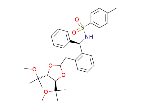 (-)-N-<(αR)-2-<<(4R,5R)-4,5-bis(2-methoxypropan-2-yl)-1,3-dioxolan-2-yl>methyl>benzhydryl>-4-methylbenzenesulfonamide