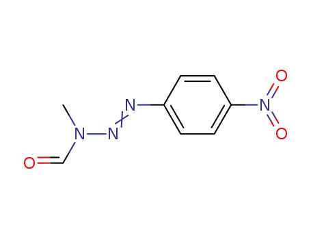 Molecular Structure of 76935-79-0 (2-Triazene-1-carboxaldehyde, 1-methyl-3-(4-nitrophenyl)-)