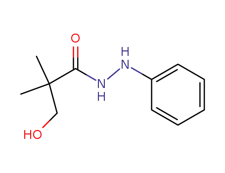 Molecular Structure of 41682-84-2 (3-hydroxy-2,2-dimethyl-2'-phenylpropionohydrazide)