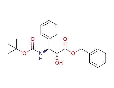 Molecular Structure of 1219592-76-3 (tert-butyl (1S,2R)-2-((benzyloxy)carbonyl)-2-hydroxy-1-phenylethylcarbamate)