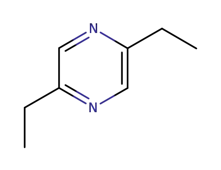 Molecular Structure of 13238-84-1 (2,5-Diethylpyrazine)