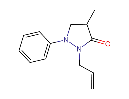 Molecular Structure of 888501-00-6 (2-allyl-4-methyl-1-phenyl-pyrazolidin-3-one)