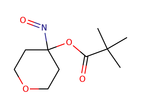 Molecular Structure of 1194657-35-6 (4-nitrosotetrahydro-2H-pyran-4-yl pivalate)