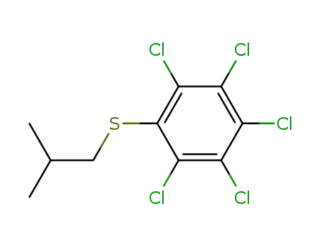 Molecular Structure of 42325-68-8 (iso-Bu-pentachlorphenylsulfid)