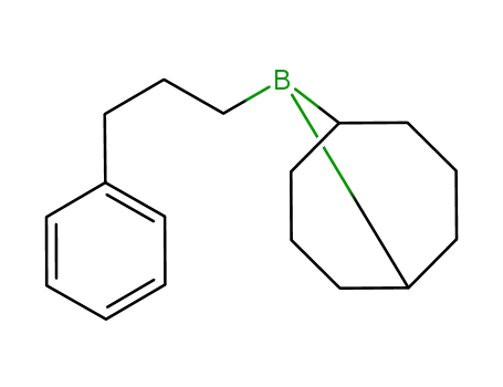 Molecular Structure of 180286-97-9 (9-(3-phenylpropyl)-9-borabicyclo[3.3.1]nonane)