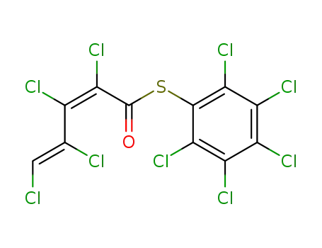 Molecular Structure of 76827-74-2 ((Z,Z)-2,3,4,5-Tetrachlor-2,4-pentadienthiosaeure-S-pentachlorphenylester)