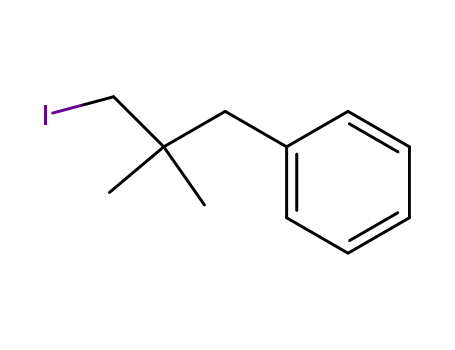 Molecular Structure of 40548-64-9 (1-Phenyl-2,2-dimethyl-3-iodopropane)
