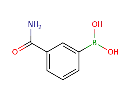 Molecular Structure of 351422-73-6 (3-Aminocarbonylphenylboronic acid)