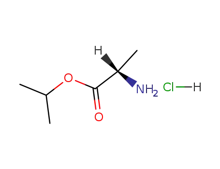 Molecular Structure of 62062-56-0 (DL-Alanine, 1-methylethyl ester, hydrochloride)