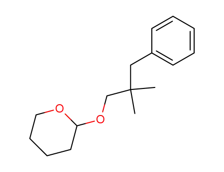 Molecular Structure of 502699-23-2 (2H-Pyran, 2-(2,2-dimethyl-3-phenylpropoxy)tetrahydro-)