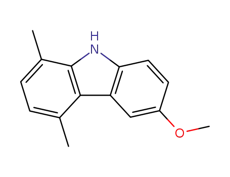 Molecular Structure of 18028-57-4 (6-Methoxy-1,4-dimethyl-9H-carbazole)