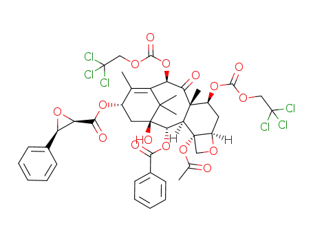 Molecular Structure of 174729-12-5 (13-O-((2R,3R)-3-phenylglycidoyl)-7,10-O,O'-bis(2,2,2-trichloroethoxycarbonyl)-10-deacetylbaccatin)