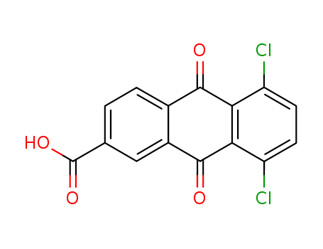 2-Anthracenecarboxylicacid, 5,8-dichloro-9,10-dihydro-9,10-dioxo-