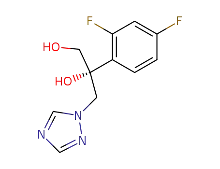 Molecular Structure of 141113-41-9 ((R)-2-(2,4-DIFLUORFENYL)-3-(1H-1,2,4-TRIAZOOL-1-YL)PROPAAN-1,2-DIOL)