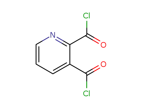 Molecular Structure of 55155-23-2 (2,3-pyridinedicarboxylic acid chloride)