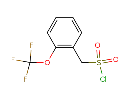 Molecular Structure of 116827-38-4 (2-(Trifluoromethoxy)benzylsulphonyl chloride)