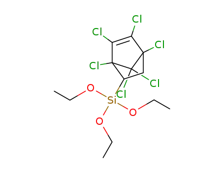Molecular Structure of 18052-83-0 (1,2,3,4,7,7-HEXACHLORO-6-TRIETHOXYSILYL-2-NORBORNENE)