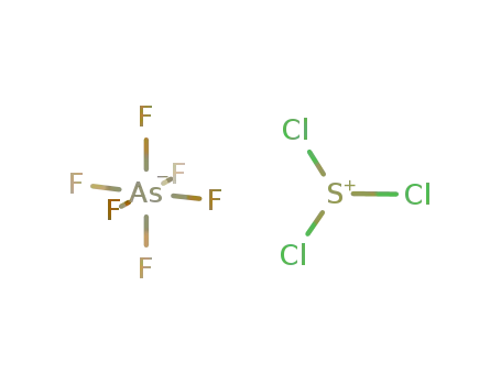 Molecular Structure of 27075-96-3 ({SCl<sub>3</sub>}<sup>(1+)</sup>*{AsF<sub>6</sub>}<sup>(1-)</sup>=SCl<sub>3</sub>AsF<sub>6</sub>)