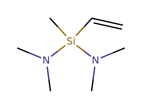 Molecular Structure of 13368-45-1 (BIS(DIMETHYLAMINO)METHYLVINYLSILANE)