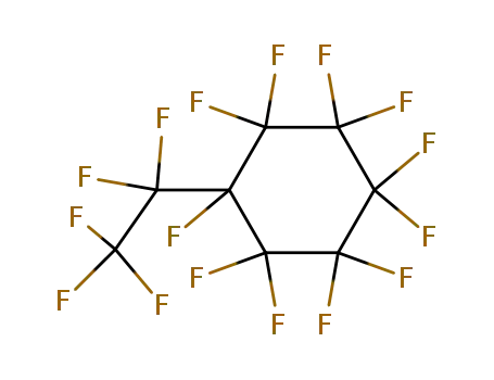 Molecular Structure of 335-21-7 (PERFLUORO(ETHYLCYCLOHEXANE))