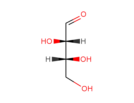 Molecular Structure of 1758-51-6 ((2R,3R)-2,3,4-trihydroxybutanal)