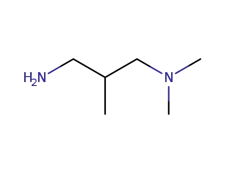 Molecular Structure of 6105-72-2 (N,N,2-trimethylpropane-1,3-diamine)