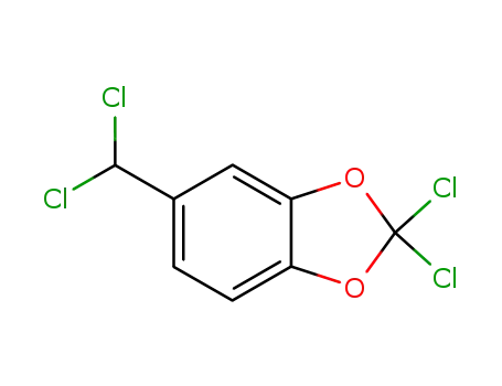 Molecular Structure of 194220-62-7 (1,3-Benzodioxole, 2,2-dichloro-5-(dichloromethyl)-)