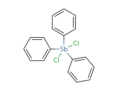 Molecular Structure of 594-31-0 (TRIPHENYLANTIMONY DICHLORIDE)