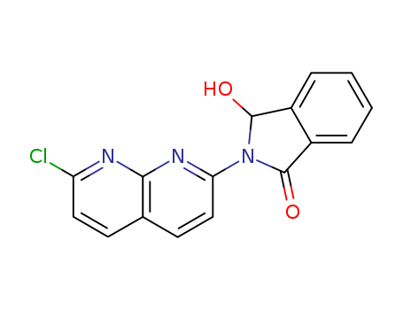 1H-Isoindol-1-one,
2-(7-chloro-1,8-naphthyridin-2-yl)-2,3-dihydro-3-hydroxy-