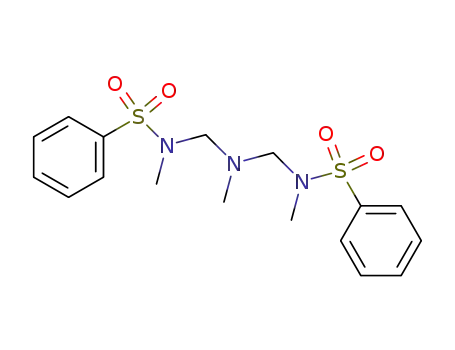 Molecular Structure of 860514-64-3 (<i>N</i>,<i>N</i>'-dimethyl-<i>N</i>,<i>N</i>'-(2-methyl-2-aza-propanediyl)-bis-benzenesulfonamide)
