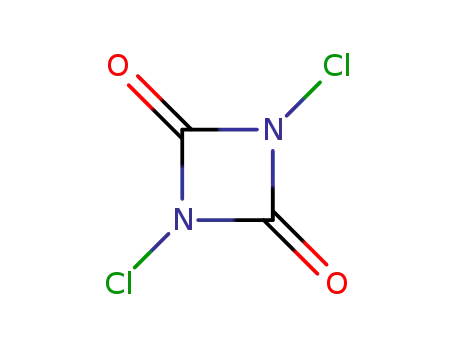 Molecular Structure of 24604-62-4 (1,3-dichloro-1,3-diazetidine-2,4-dione)