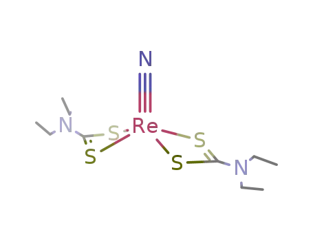 Molecular Structure of 36472-83-0 (bis(diethyldithiocarbamato)nitridorhenium(V))