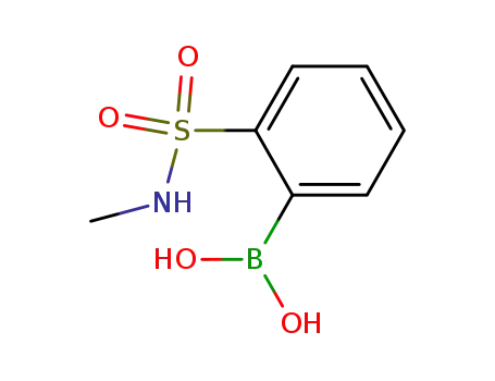 Molecular Structure of 956283-09-3 (2-(N-Methylsulfamoyl)phenylboronic acid)