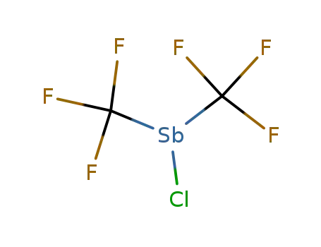 Molecular Structure of 650-53-3 (Bis(trifluormethyl)-chlorstiban)