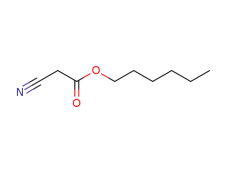 Molecular Structure of 13361-53-0 (hexyl cyanoacetate)