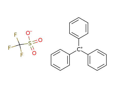 Molecular Structure of 64821-69-8 (Tritylium triflate)