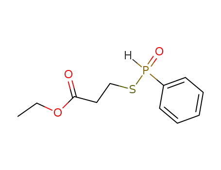 3-Phenylphosphinoylsulfanyl-propionic acid ethyl ester