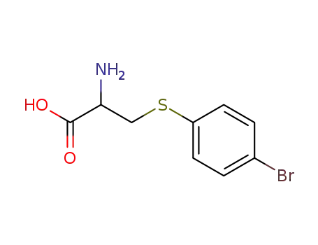 Molecular Structure of 68724-10-7 (S-(4-bromophenyl)-L-cysteine)