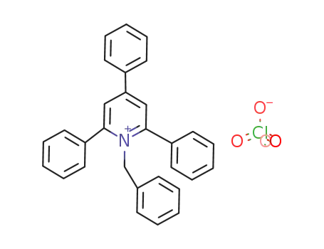 Molecular Structure of 56524-88-0 (Pyridinium, 2,4,6-triphenyl-1-(phenylmethyl)-, perchlorate)
