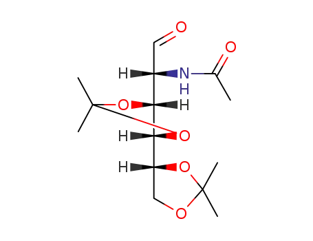 Molecular Structure of 22595-97-7 (2-acetamido-2-deoxy-3,4:5,6-di-O-isopropylidene-aldehydo-D-glucose)