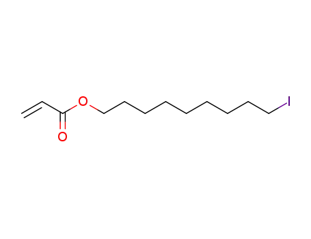 Molecular Structure of 133123-00-9 (2-Propenoic acid, 9-iodononyl ester)