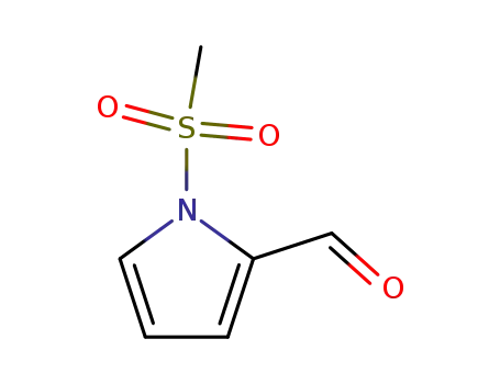Molecular Structure of 123892-38-6 (1H-Pyrrole-2-carboxaldehyde, 1-(methylsulfonyl)-)