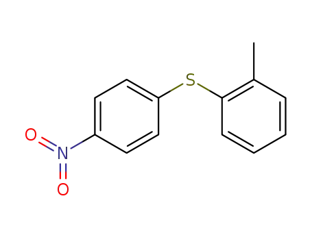 Molecular Structure of 6640-56-8 (1-methyl-2-[(4-nitrophenyl)sulfanyl]benzene)