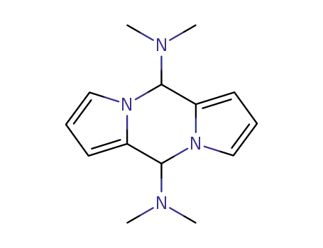 Molecular Structure of 64435-30-9 (N<sup>5</sup>,N<sup>5</sup>,N<sup>10</sup>,N<sup>10</sup>-tetramethyl-5,10-dihydrodipyrrolo[1,2-a:1',2'-d]pyrazine-5,10-diamine)