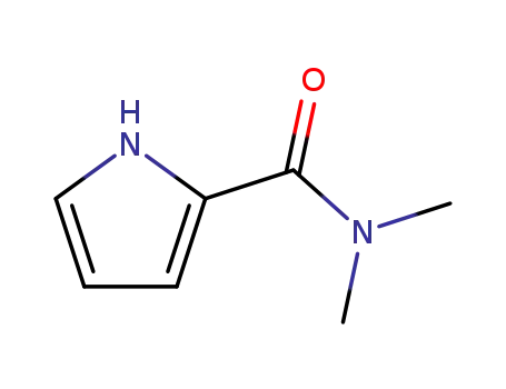 Molecular Structure of 7126-47-8 (1H-Pyrrole-2-carboxamide,N,N-dimethyl-(9CI))