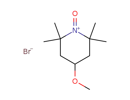 Molecular Structure of 90246-27-8 (Piperidinium, 4-methoxy-2,2,6,6-tetramethyl-1-oxo-, bromide)
