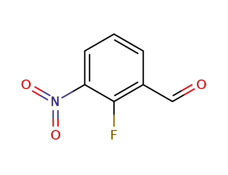 Molecular Structure of 96516-29-9 (2-Fluoro-3-Nitrobenzaldehyde)